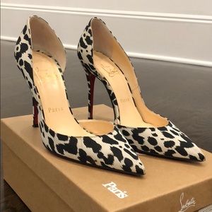 Christian Louboutin Iriza 100 Tissu Leopardino